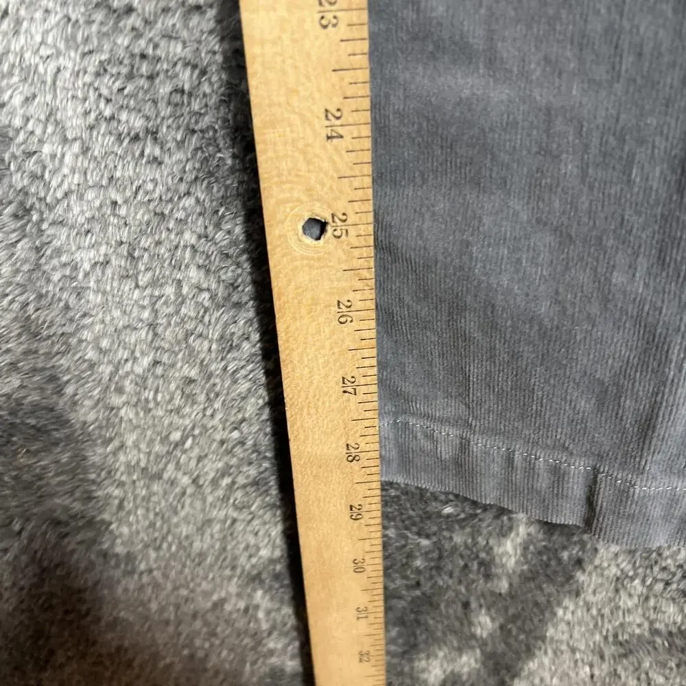 Vuori Pants Mens Medium Gray Chino Corduroy Relaxed Tapered Pleated